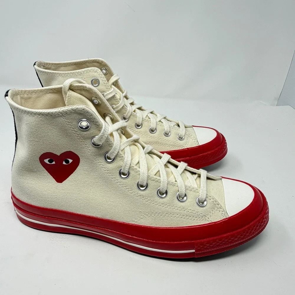 Converse Play Comme des Garçons Chuck 70 Hi Red Sole Men 8.5 / W 10.5 Unisex New